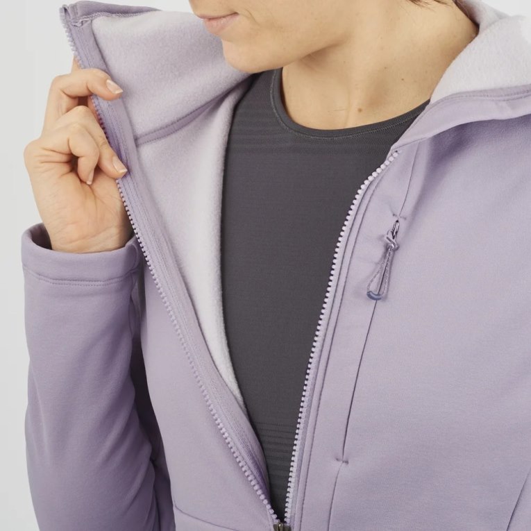 Casaco Salomon Essential Xwarm Feminino Lavanda | PT N56207